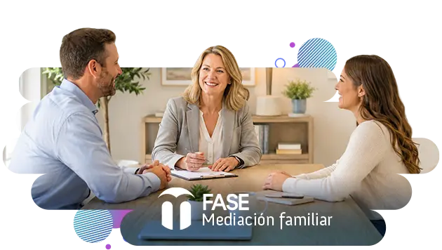 Pareja en sesión de Mediación familiar